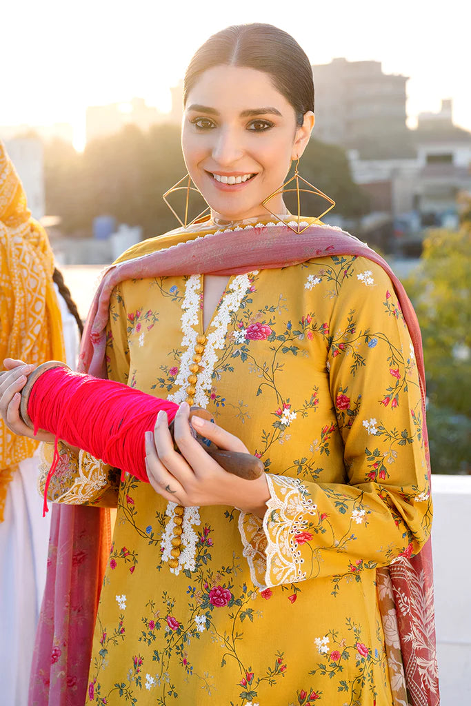 CROSSTITCH LAWN '23 | URAAN | GOLD MUSE