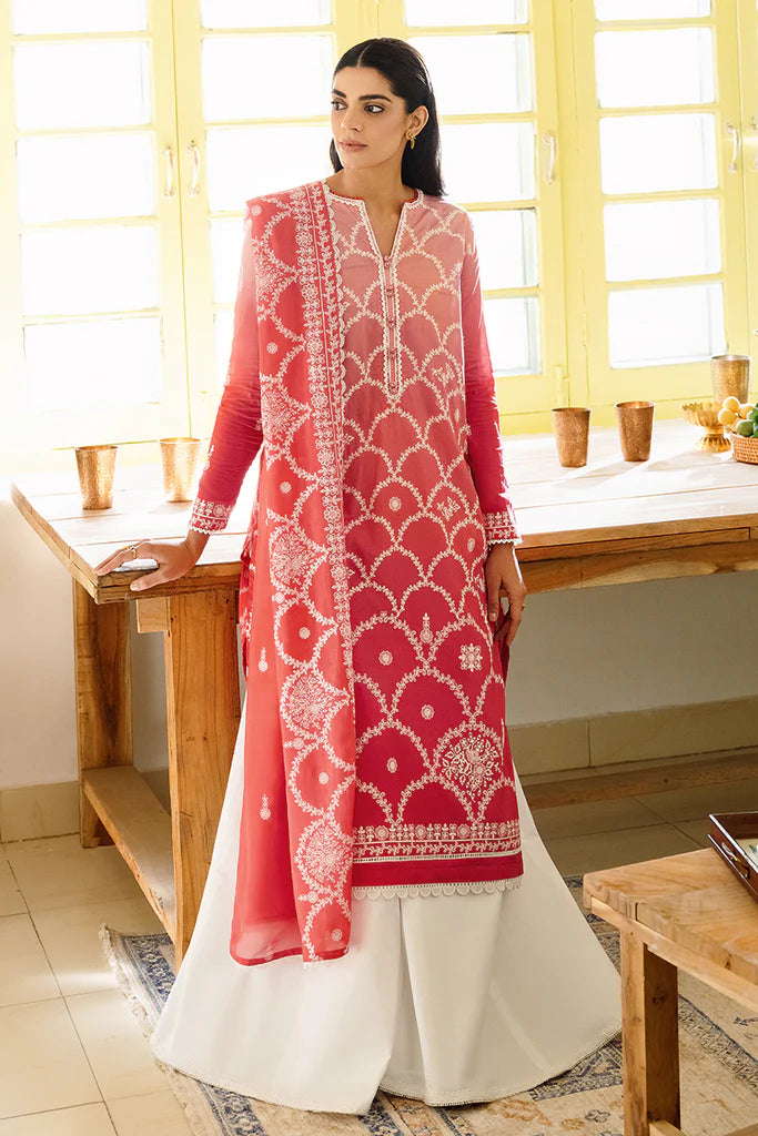 CROSS STITCH LAWN '23 | URAAN |  SCALLOPED FLOW