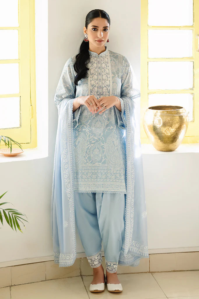CROSS STITCH LAWN '23 | URAAN | LILAC HAZE