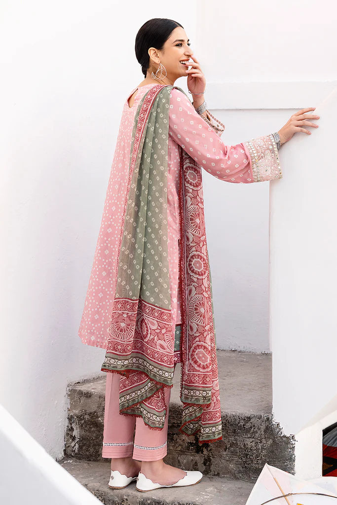 CROSSTITCH LAWN '23 | URAAN | LUSH PINK