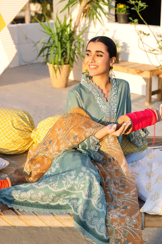 CROSSTITCH LAWN '23 | URAAN | SAGE BRIER