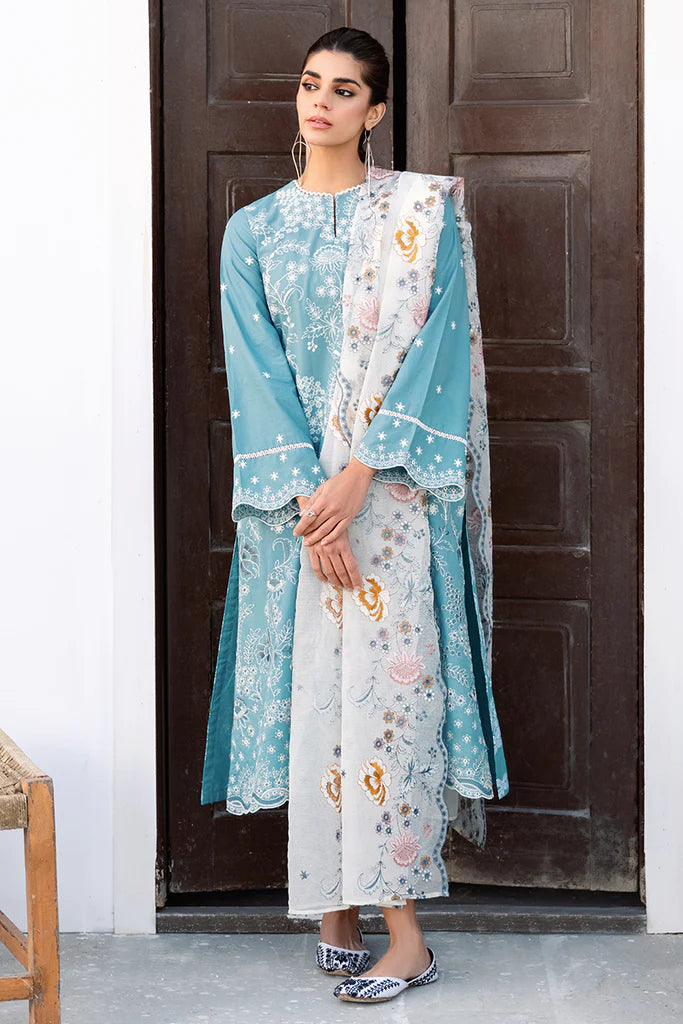 CROSS STITCH LAWN '23 | URAAN | FLORAL BLISS