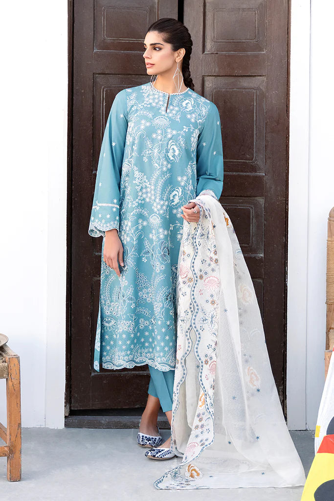 CROSS STITCH LAWN '23 | URAAN | FLORAL BLISS