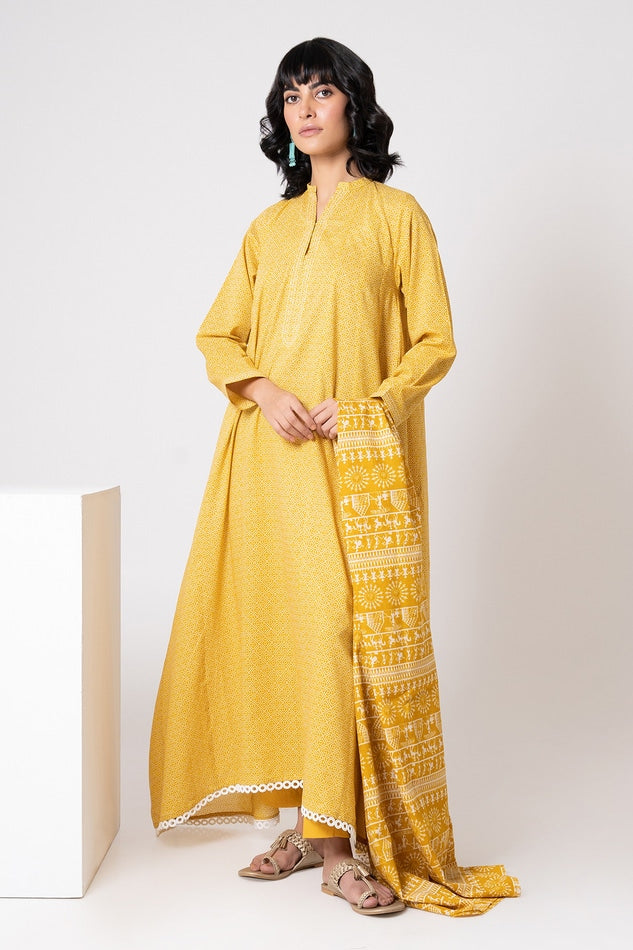 KHAADI PRINTED CAMBRIC LAWN SUIT | ALA22342