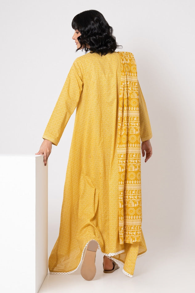 KHAADI PRINTED CAMBRIC LAWN SUIT | ALA22342