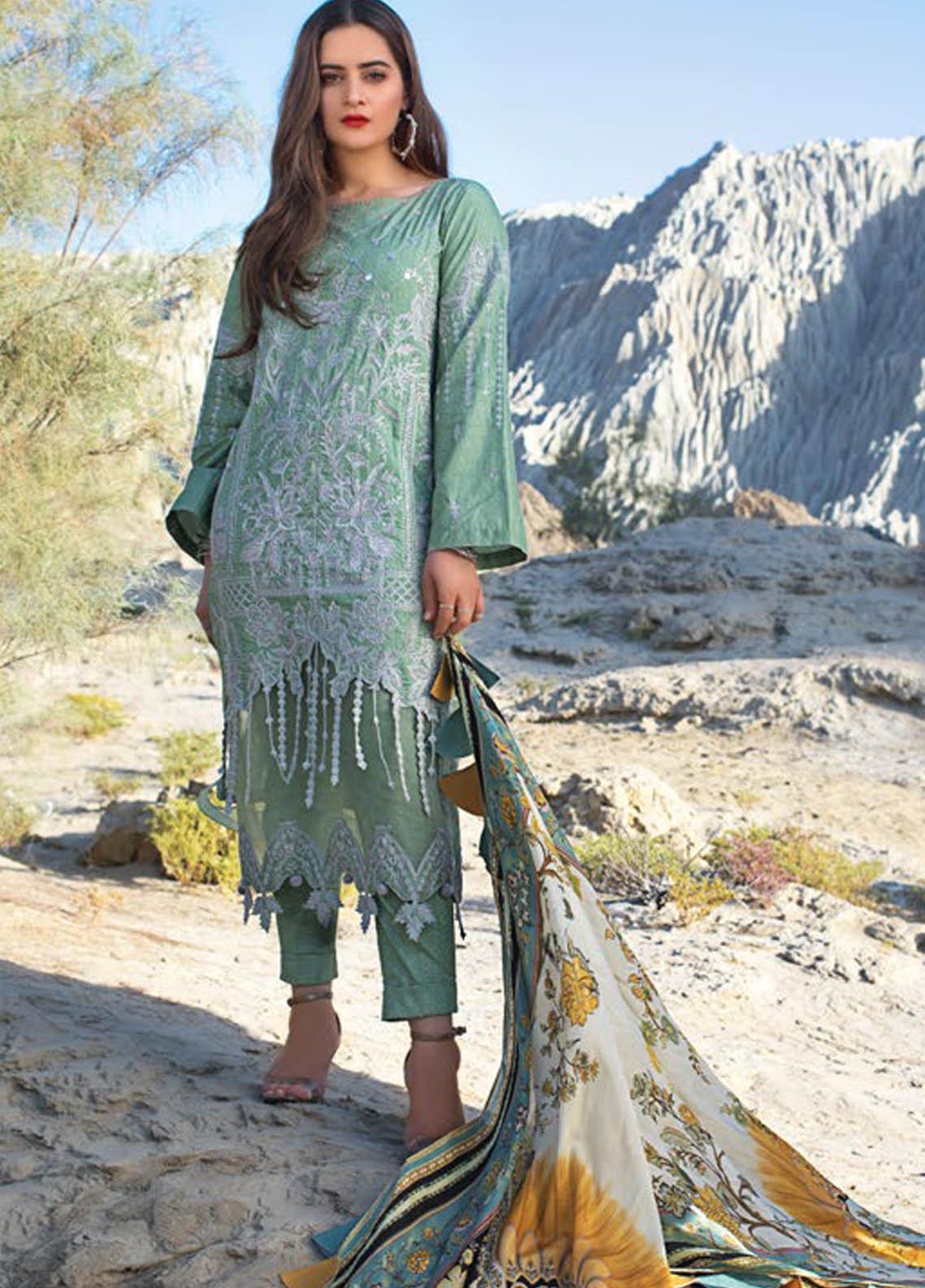 ERUM KHAN LAWN 2021 | PISTACHIO SELENE