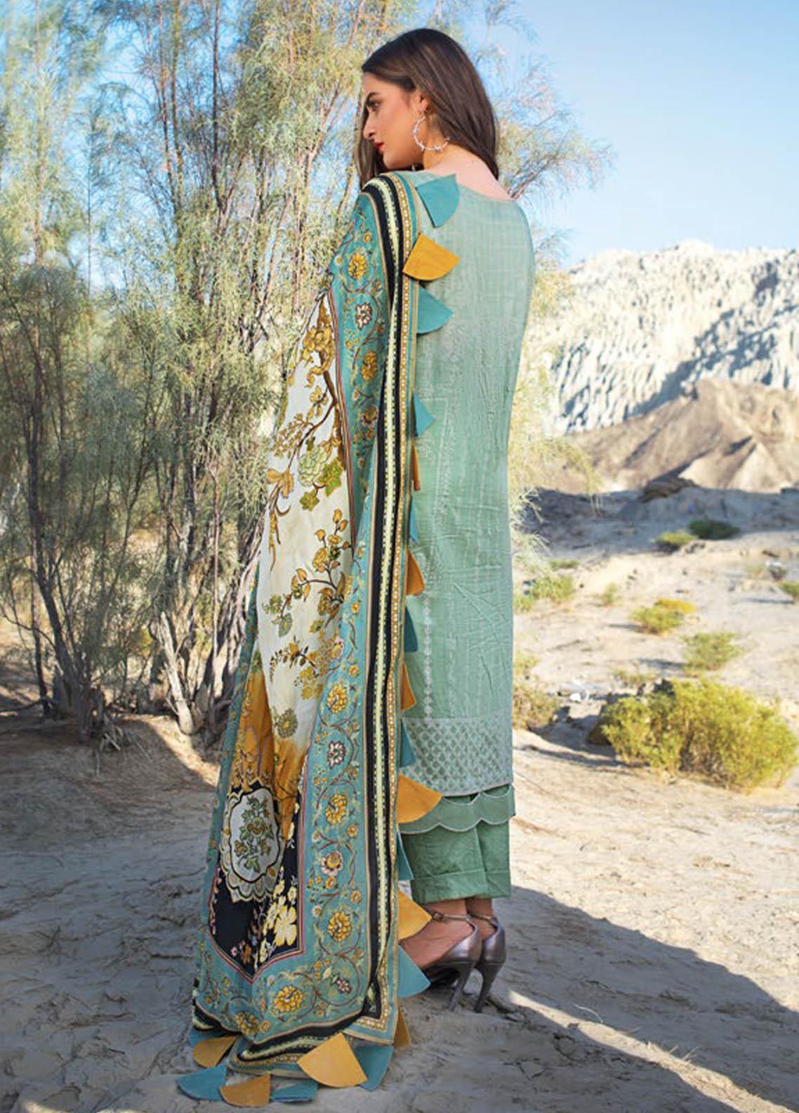 ERUM KHAN LAWN 2021 | PISTACHIO SELENE