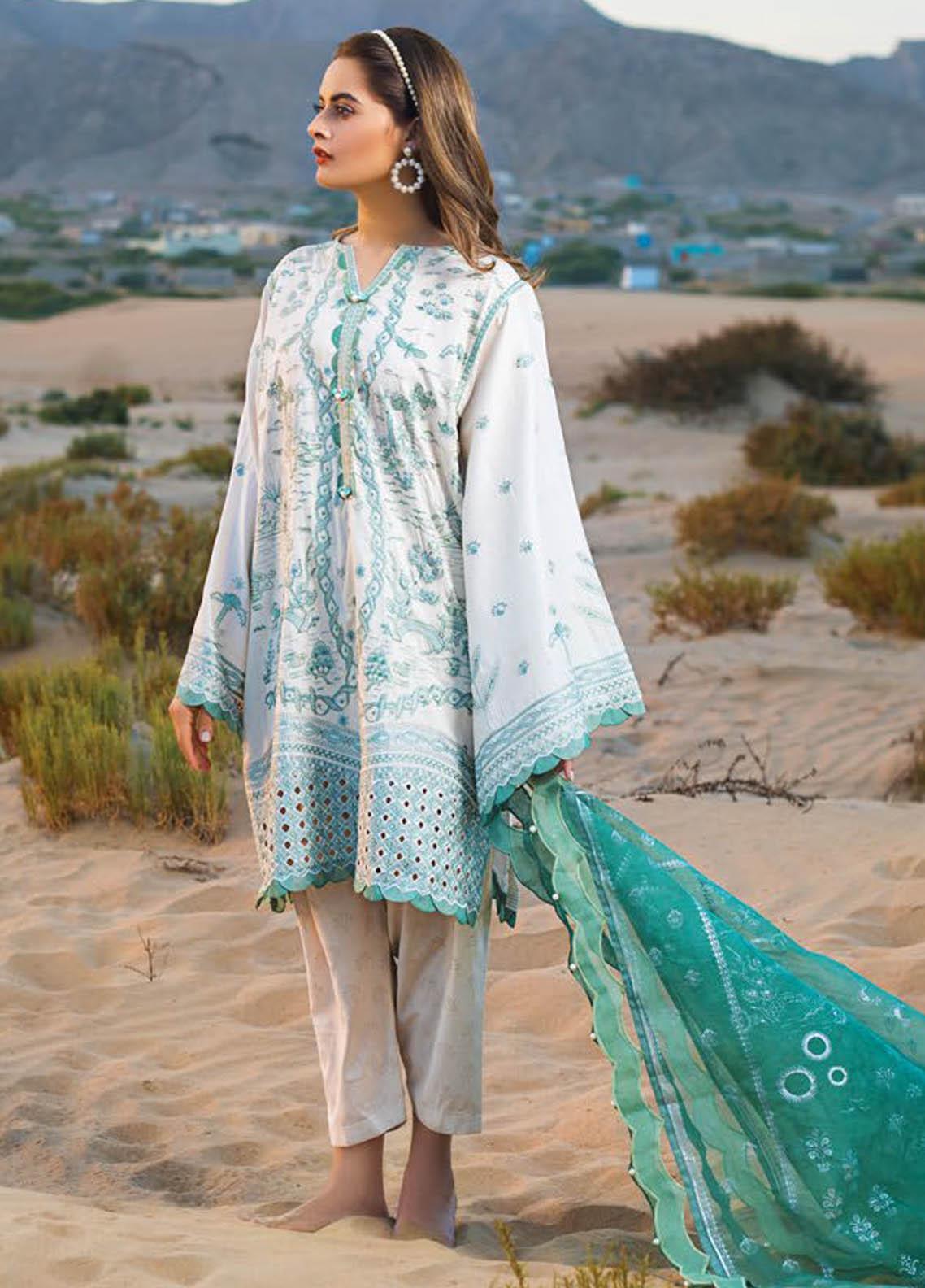 ERUM KHAN LAWN 2021 | NILE MINT