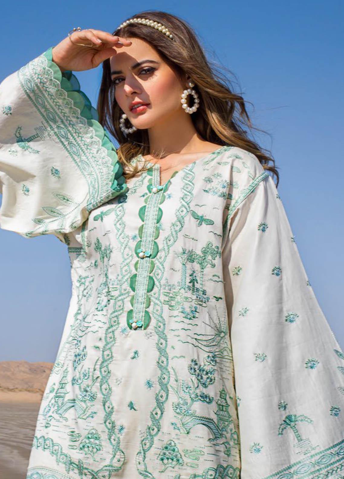 ERUM KHAN LAWN 2021 | NILE MINT