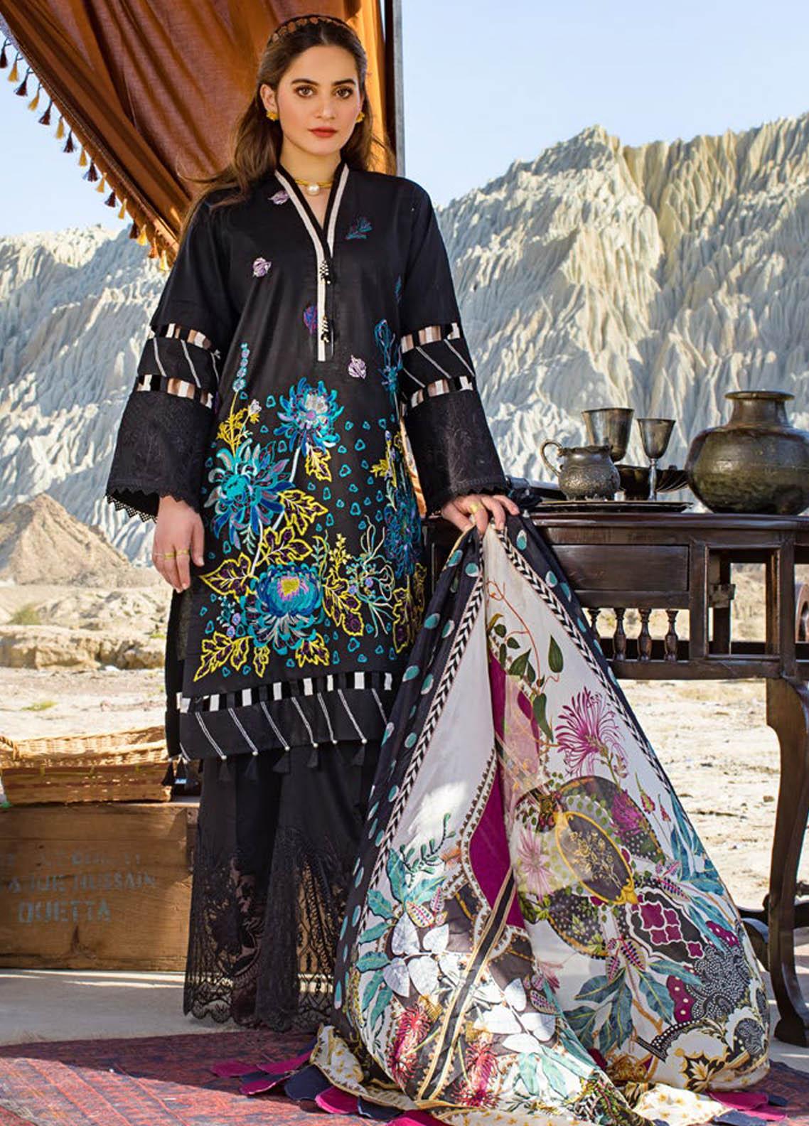 ERUM KHAN LAWN 2021 | DARK DAISY
